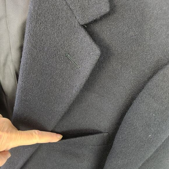 POLO by RALPH LAUREN BLUE 100% CAMEL HAIR SPORT COAT BLAZER JACKET 44” CHEST EUC - Picture 5 of 16